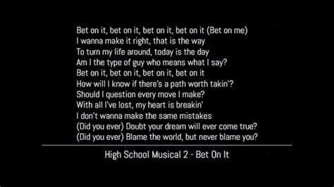 bet on it lyrics